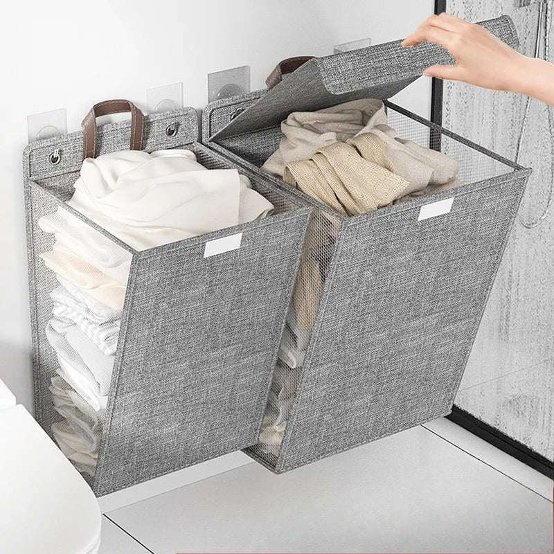 Panier à linge adhésif Wallora
